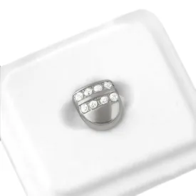 2 Row Ice Single Tooth Cap Grillz