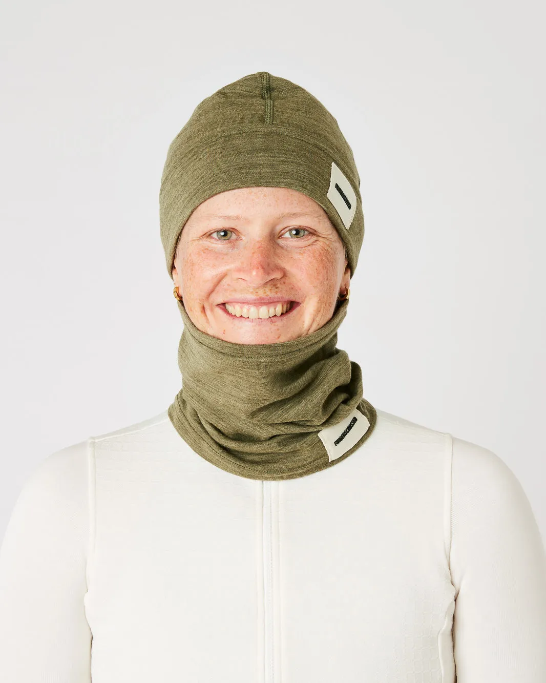 #2 SET BEANIE   TUBE SCARF OLIVE