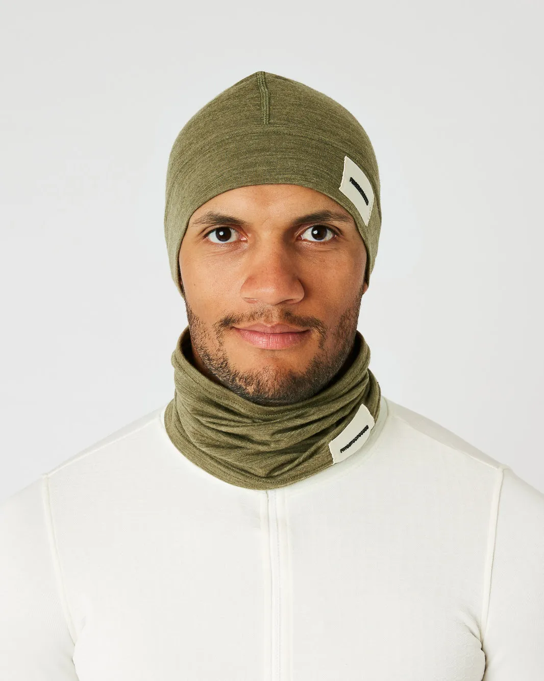 #2 SET BEANIE   TUBE SCARF OLIVE