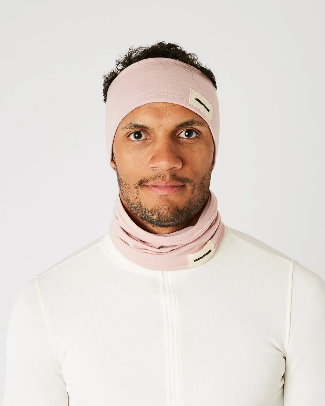 #2 SET HEADBAND   TUBE SCARF DUSTY ROSE