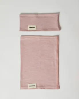 #2 SET HEADBAND   TUBE SCARF DUSTY ROSE