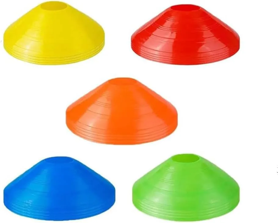 20PCS Training Soccer Holder Soccer Cones Sports Disc Cones Agility Training Mark Disks Football MarkersOutdoor Games Supplies Other Sports and Games