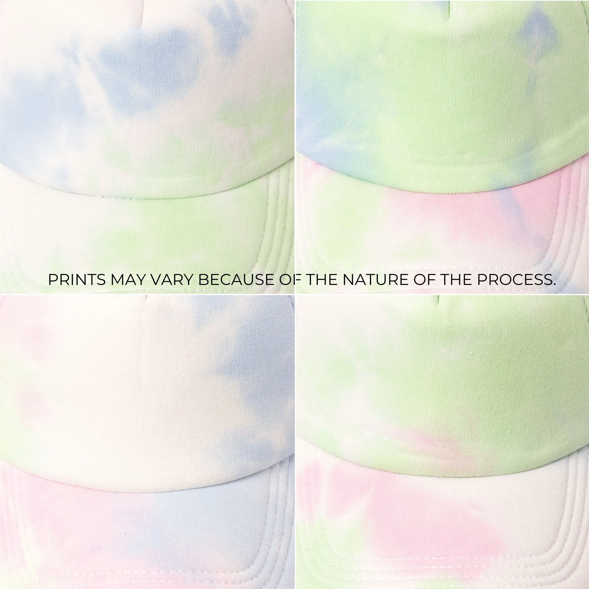 3-7 Year Tie-Dye Front and Brim Trucker Cap
