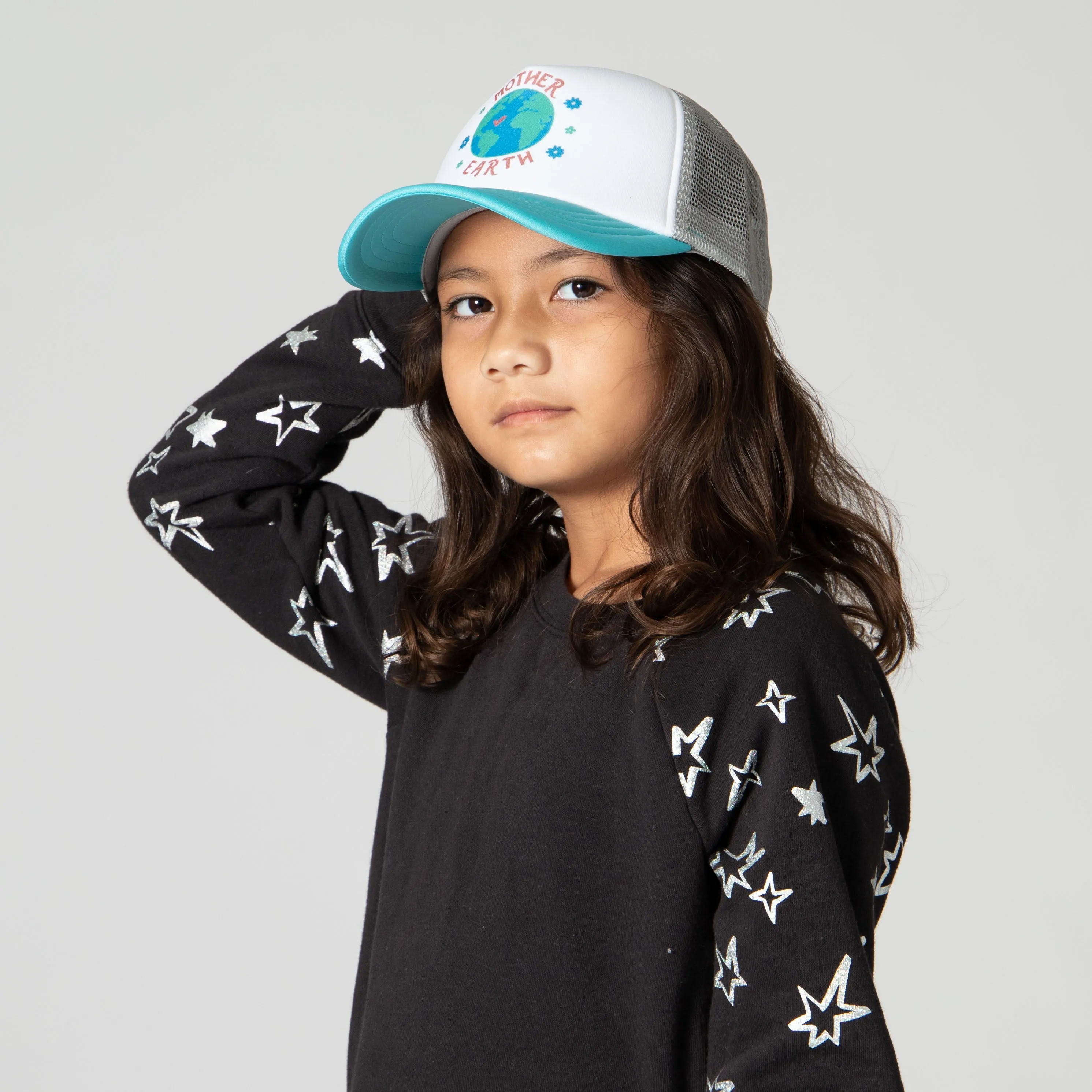 3-7 Yr Kid's Mother Earth Trucker Cap