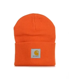 Acrylic Watch Hat - Brick Orange