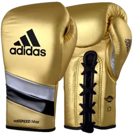Adidas Adispeed Lace Boxing Gloves Gold/Black/Silver