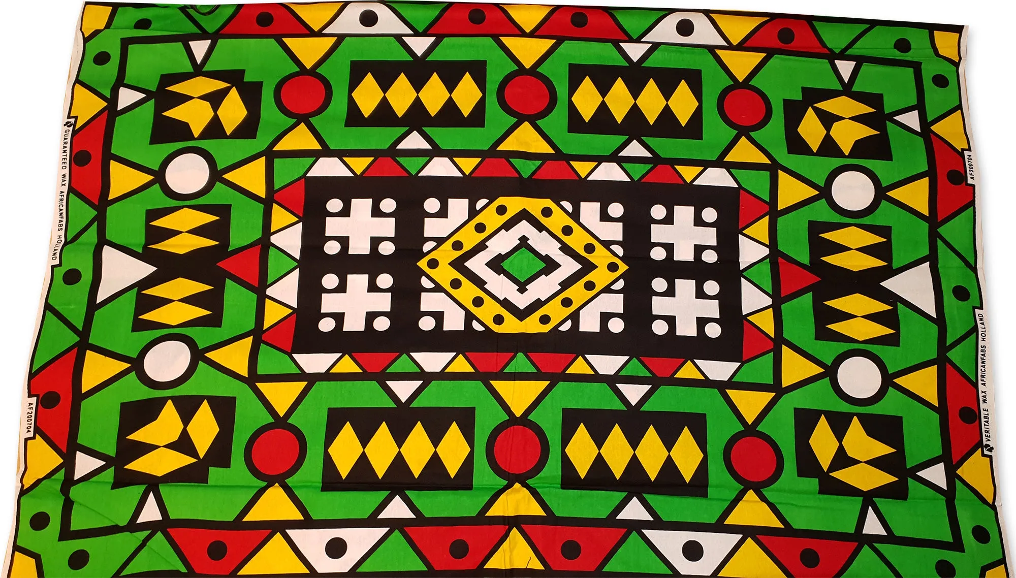 African red / green samakaka headwrap