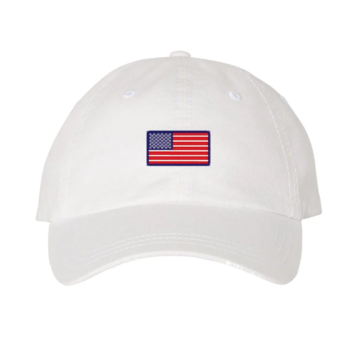 American Flag Embroidered Hat