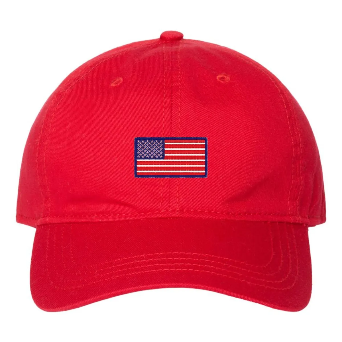 American Flag Embroidered Hat