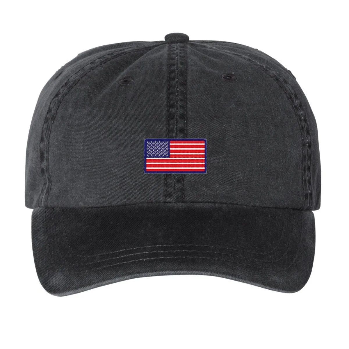 American Flag Embroidered Hat