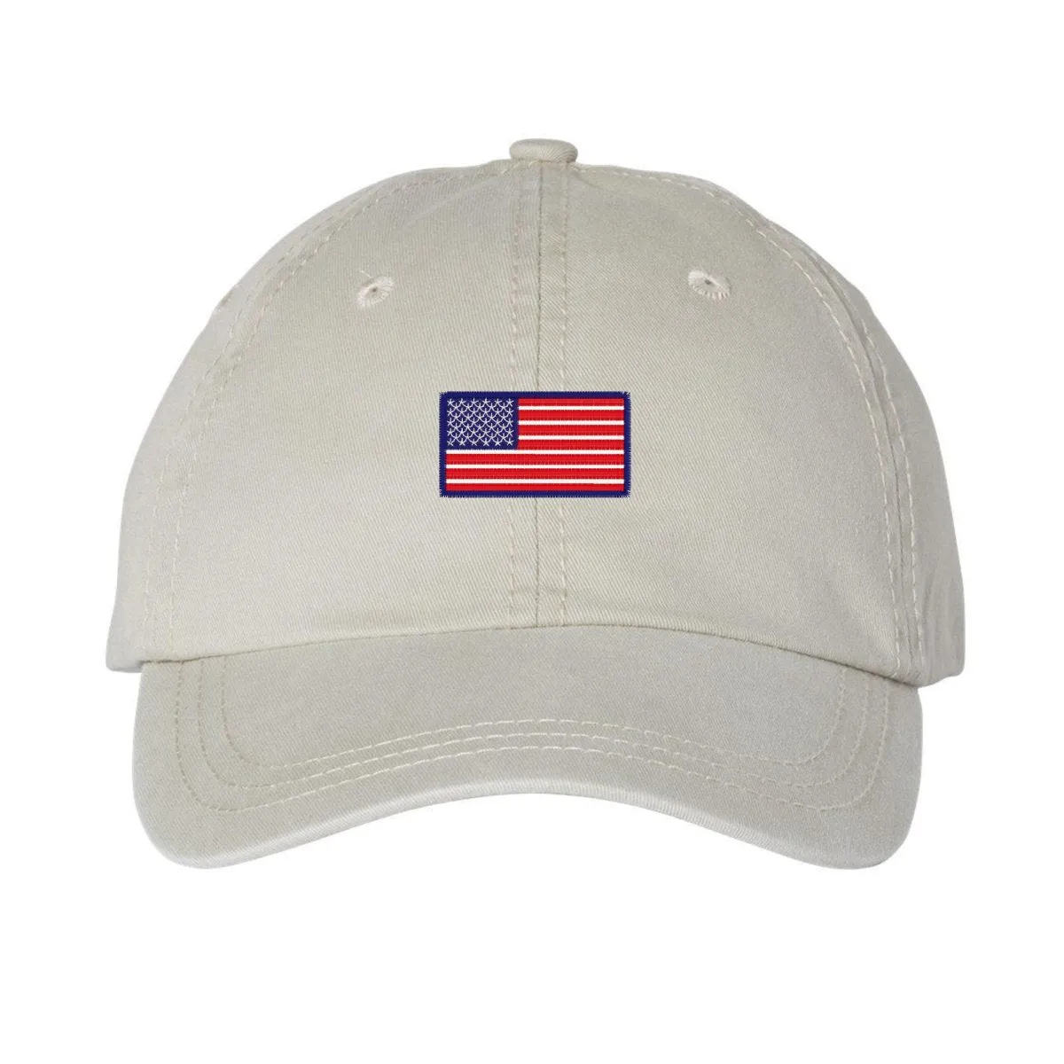 American Flag Embroidered Hat