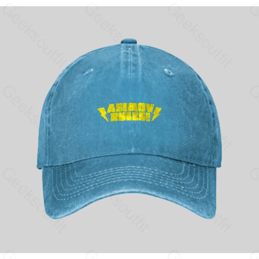 ASIMOV RULES! Washed Vintage Baseball Cap