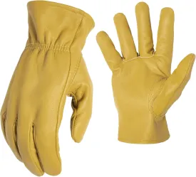 AWP Grain Leather Goatskin Work Gloves for Men and Women, Made with Genuine Top-Grain Goatskin Leather, X-Large