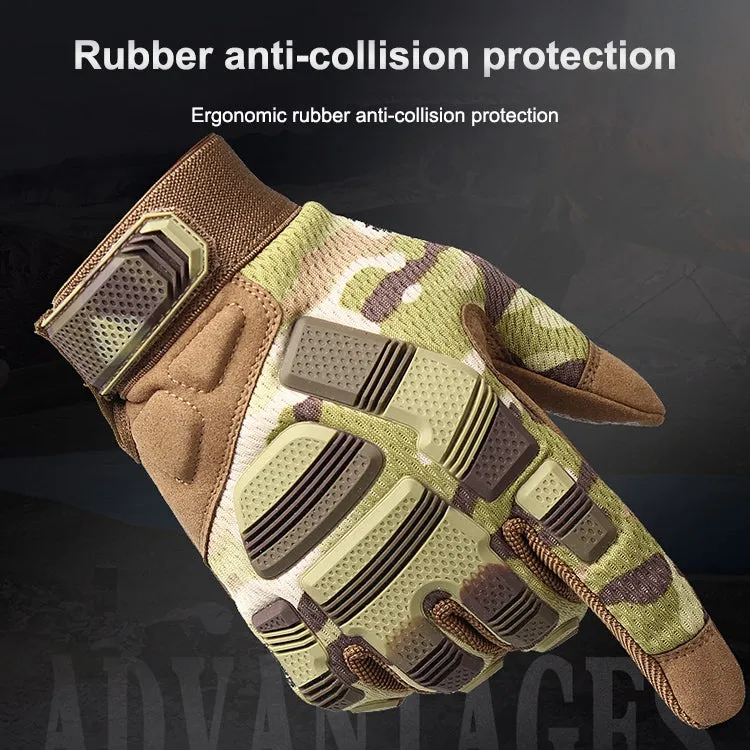 B33 Outdoor Mountaineering Riding Anti-Skid Protective Motorcycle Gloves, Size: M(Army Green)