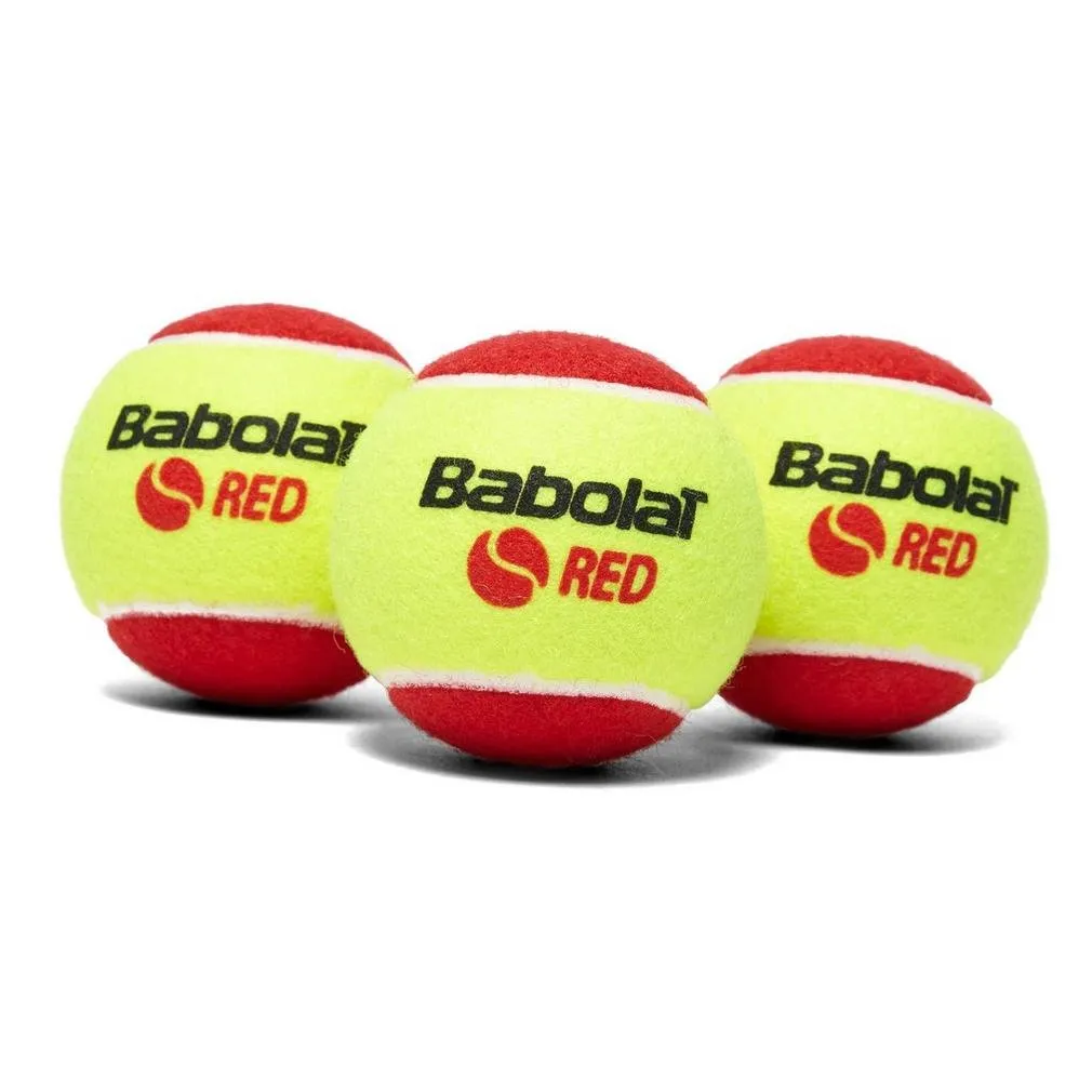 Babolat 501036 Red Felt Ball x3