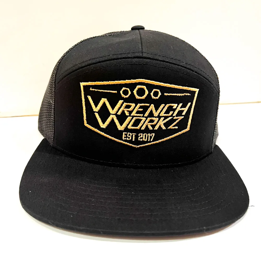 Badge 7Panel Flat Brim Hat