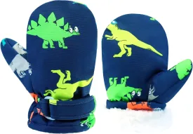 BAVST Toddler Waterproof Mittens Fleece Lined Baby Boys Girls Winter Warm Glove Kids Snow Infant Ski Mitten for 3M-5T