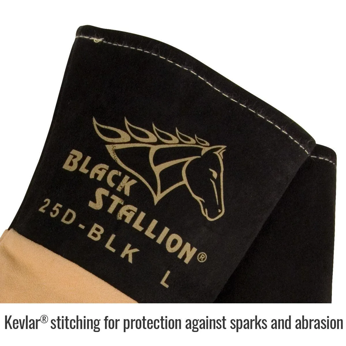 Black Stallion Premium Deerskin TIG Glove - 25D-BLK