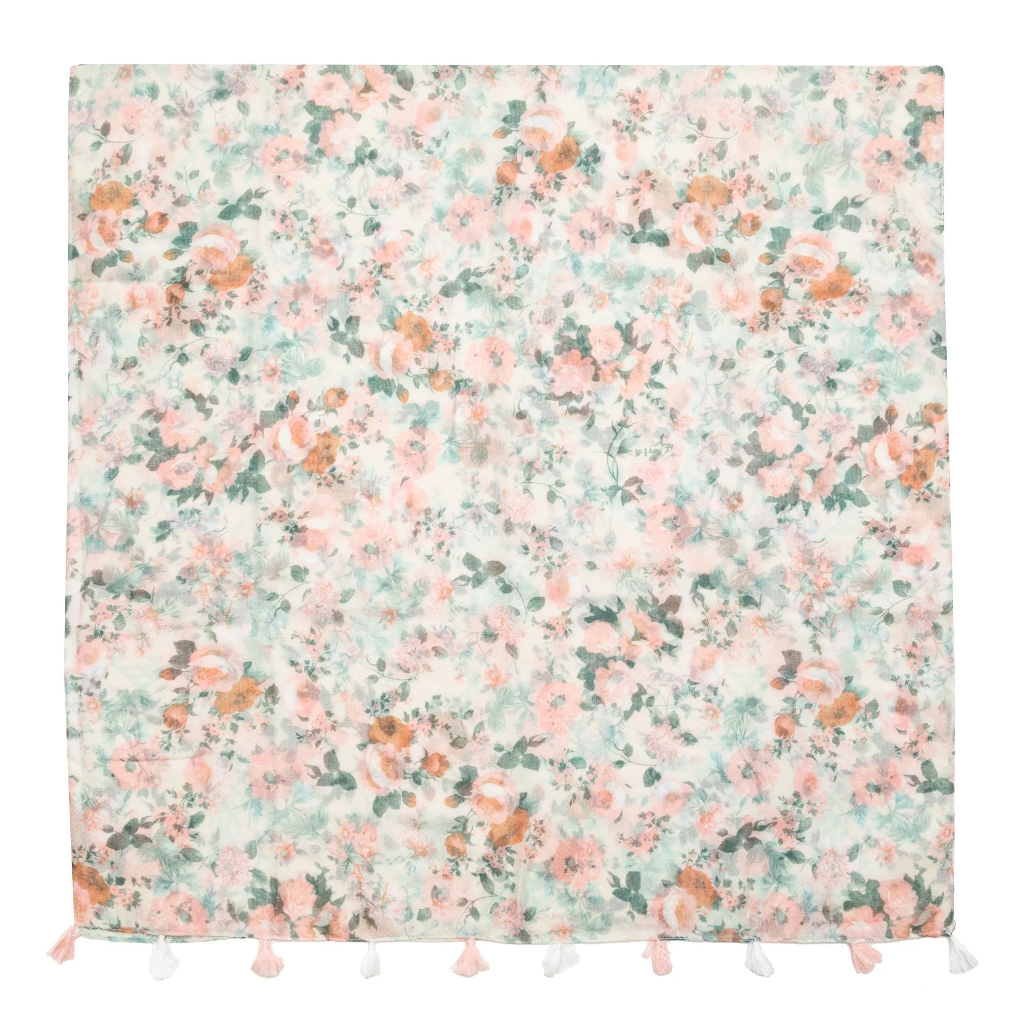 Botanical Gardens - Light Weight Woven Soft Floral Scarf