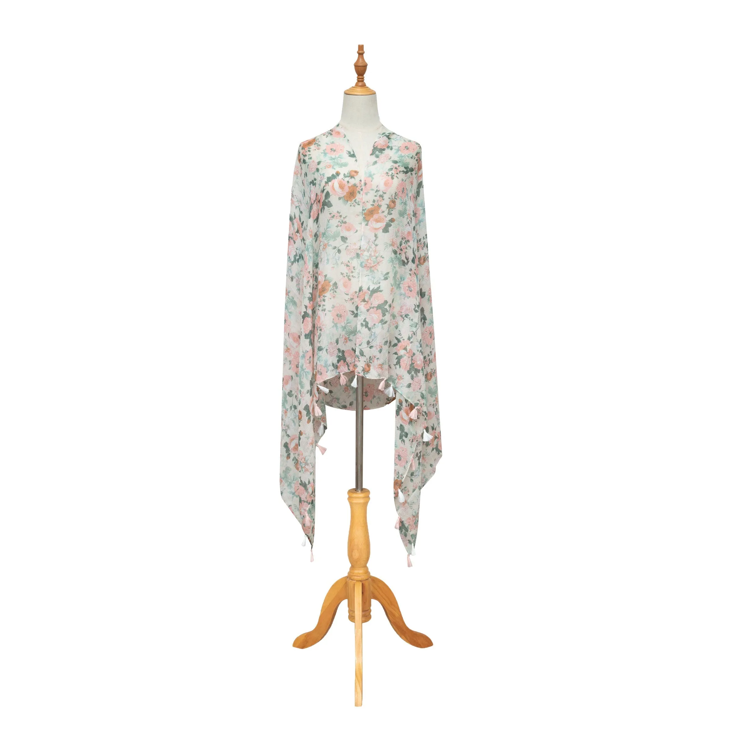 Botanical Gardens - Light Weight Woven Soft Floral Scarf