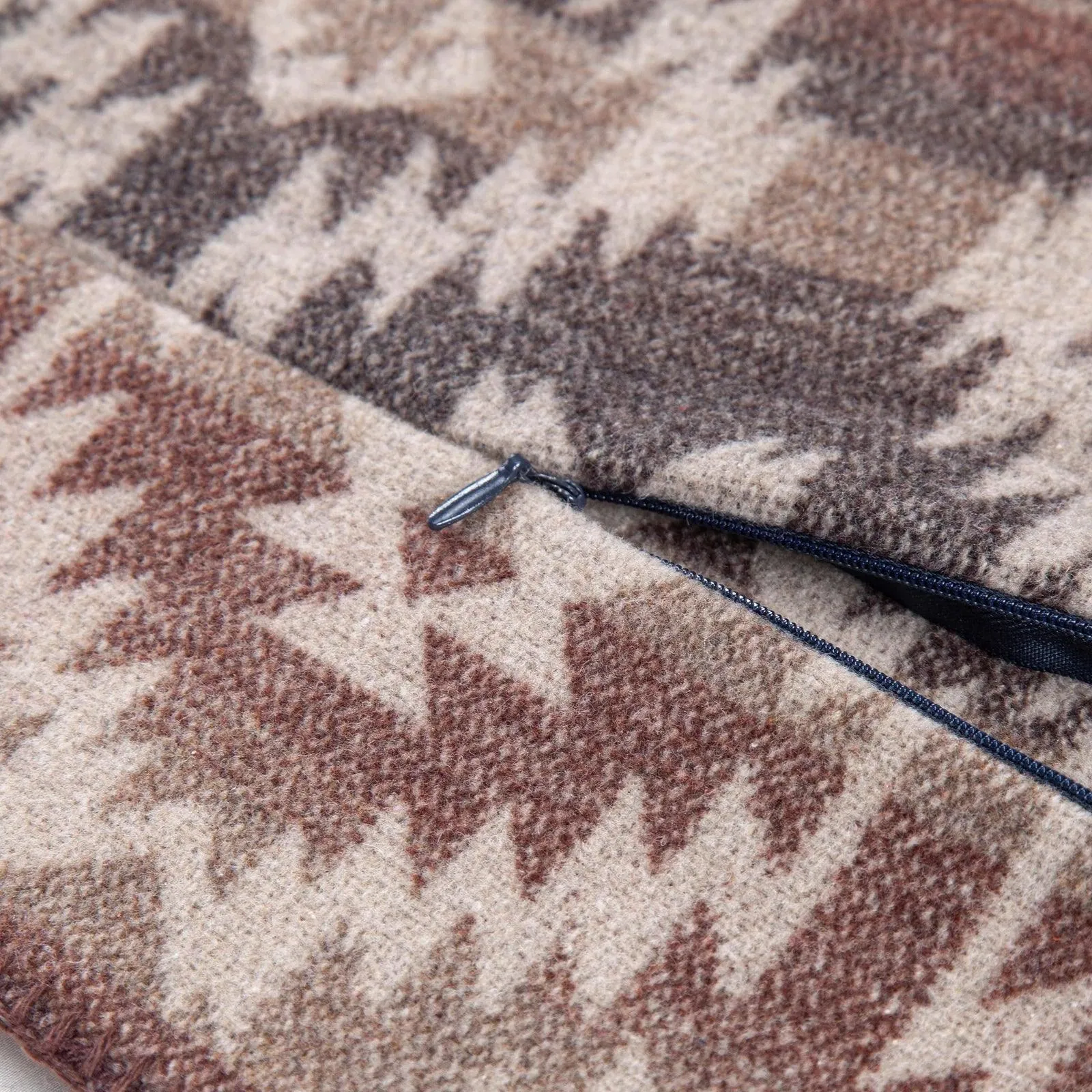 Bow Strings Wool Blend Square Pillow