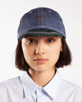 Brain Dead Wire Brim 6 Panel Hat Slate Blue