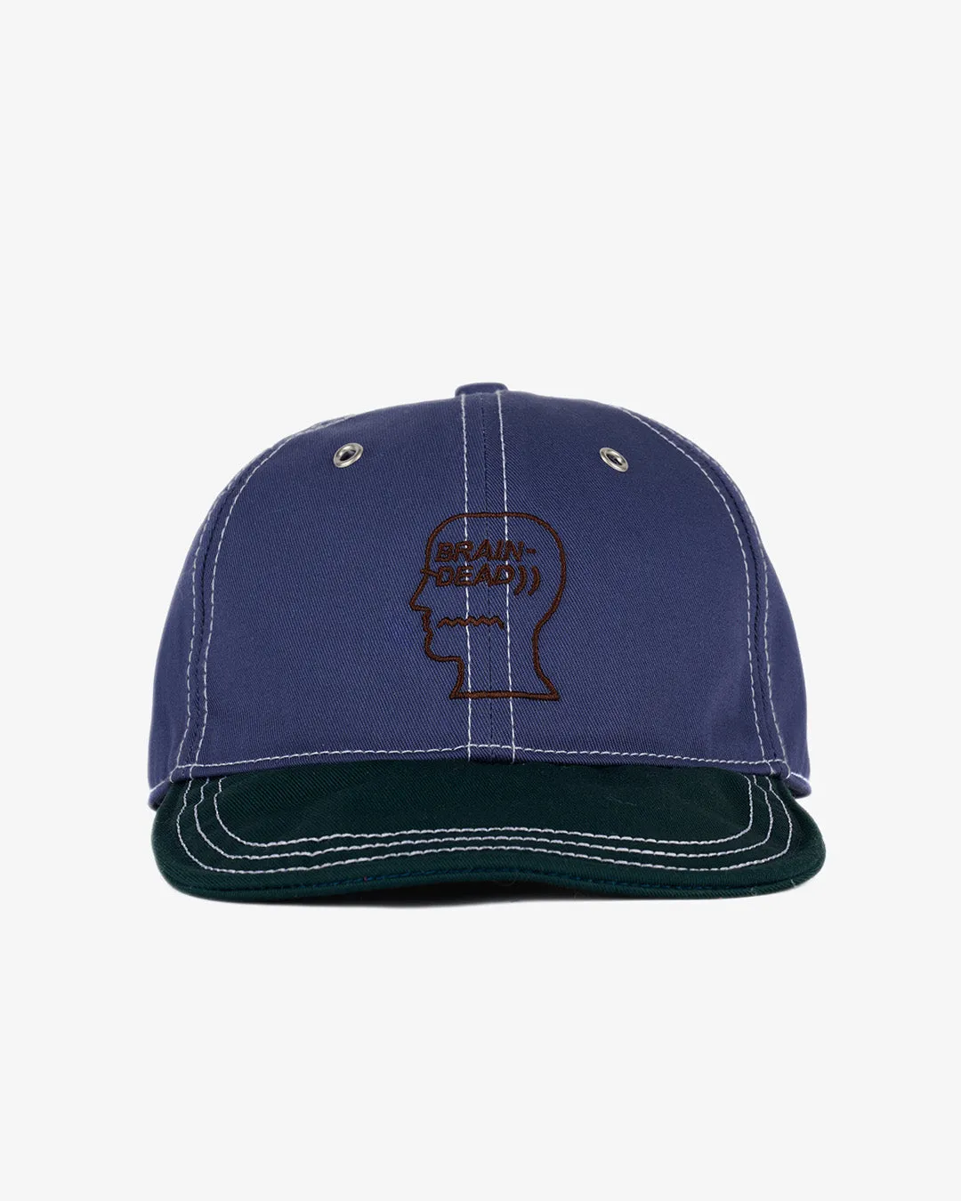 Brain Dead Wire Brim 6 Panel Hat Slate Blue