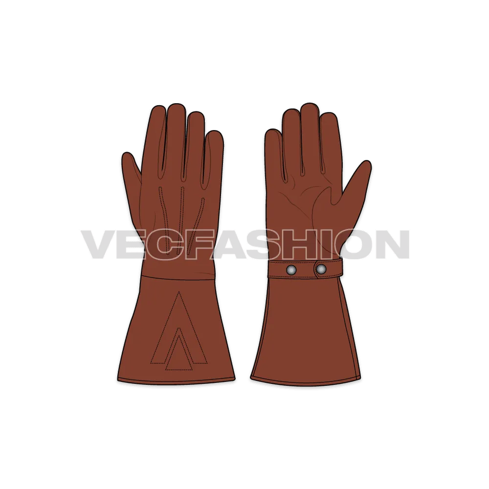 Brown Motorcycle Gloves