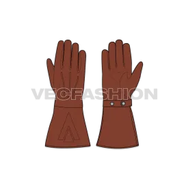 Brown Motorcycle Gloves