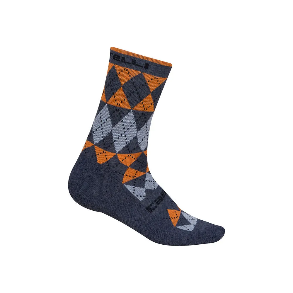 Castelli Mens Diverso Merino Socks - Orange