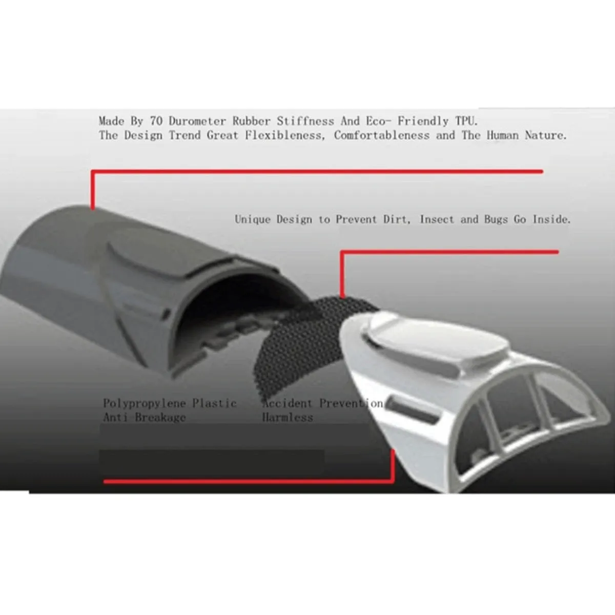 Clip-On Cooling System Jacket Sleeve Vent - White