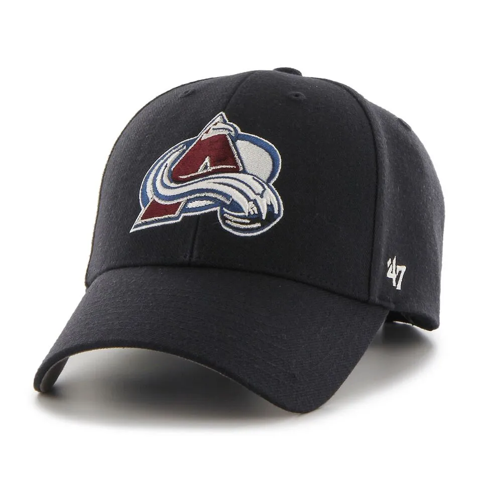 Colorado Avalanche '47 NHL MVP Structured Adjustable Strap One Size Fits Most Black Hat Cap