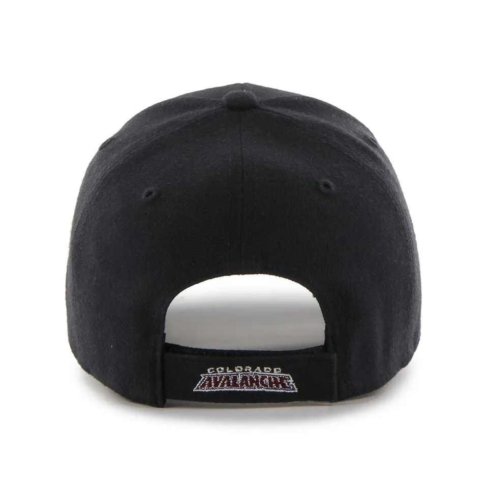 Colorado Avalanche '47 NHL MVP Structured Adjustable Strap One Size Fits Most Black Hat Cap