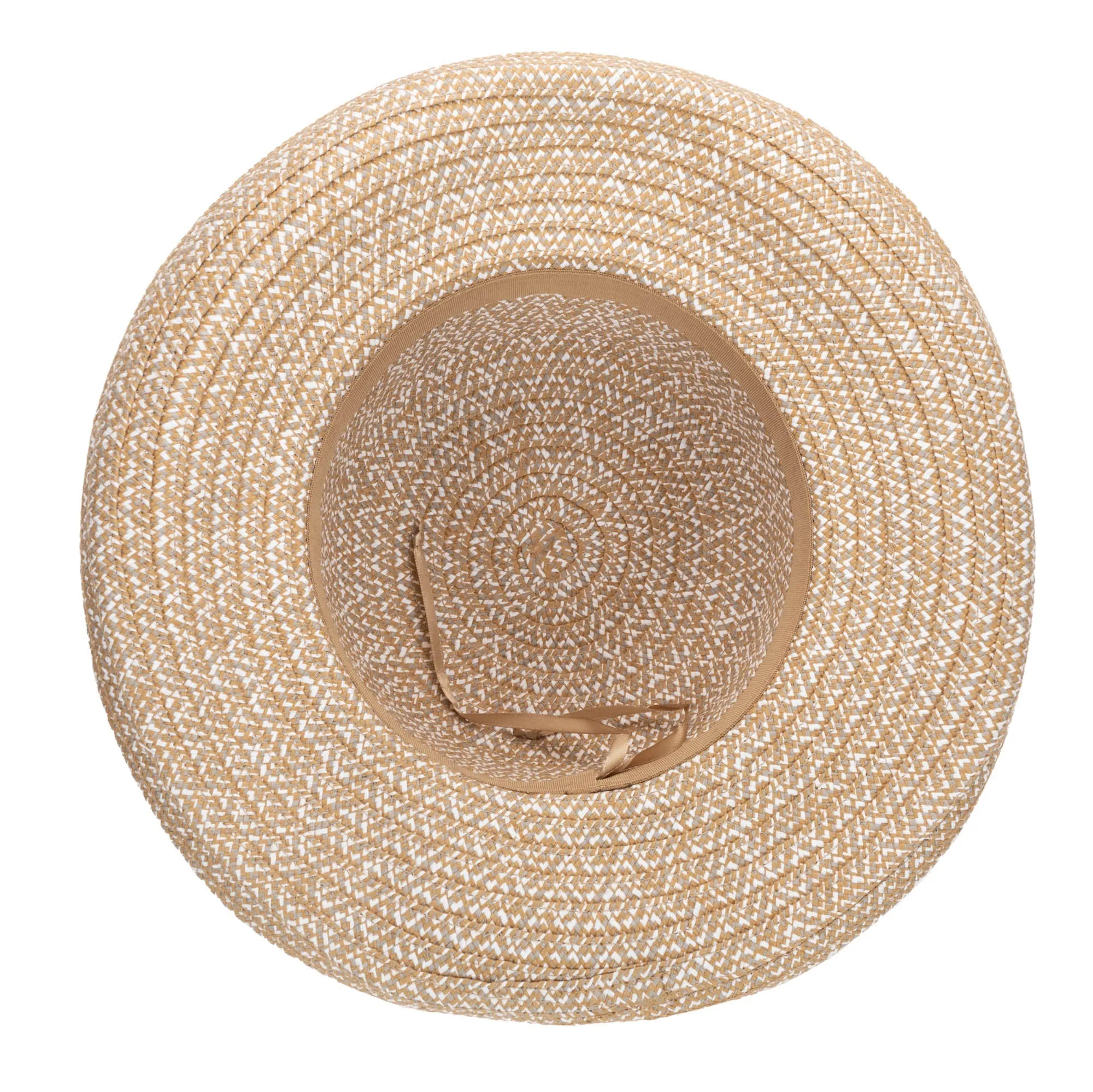 Cora - Women's Ultrabraid Turned Up Kettle Brim with Gold Chain Trim