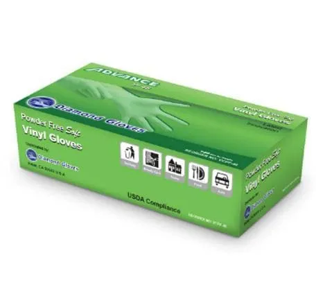 Disposable Gloves Diamond Advance - Clear Vinyl Gloves 4 Mil CDVCPF