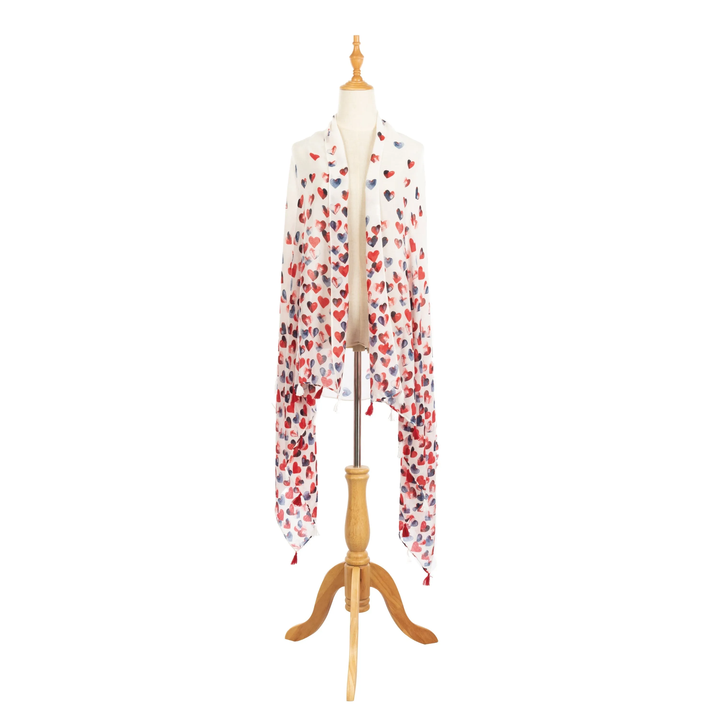 Ella Heart Print Scarf