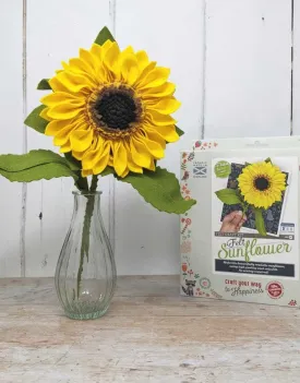 Felt Sunflower Craft Kit, Crafty Kit Company