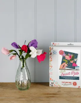 Felt Sweet Peas Craft Kit, Crafty Kit Company