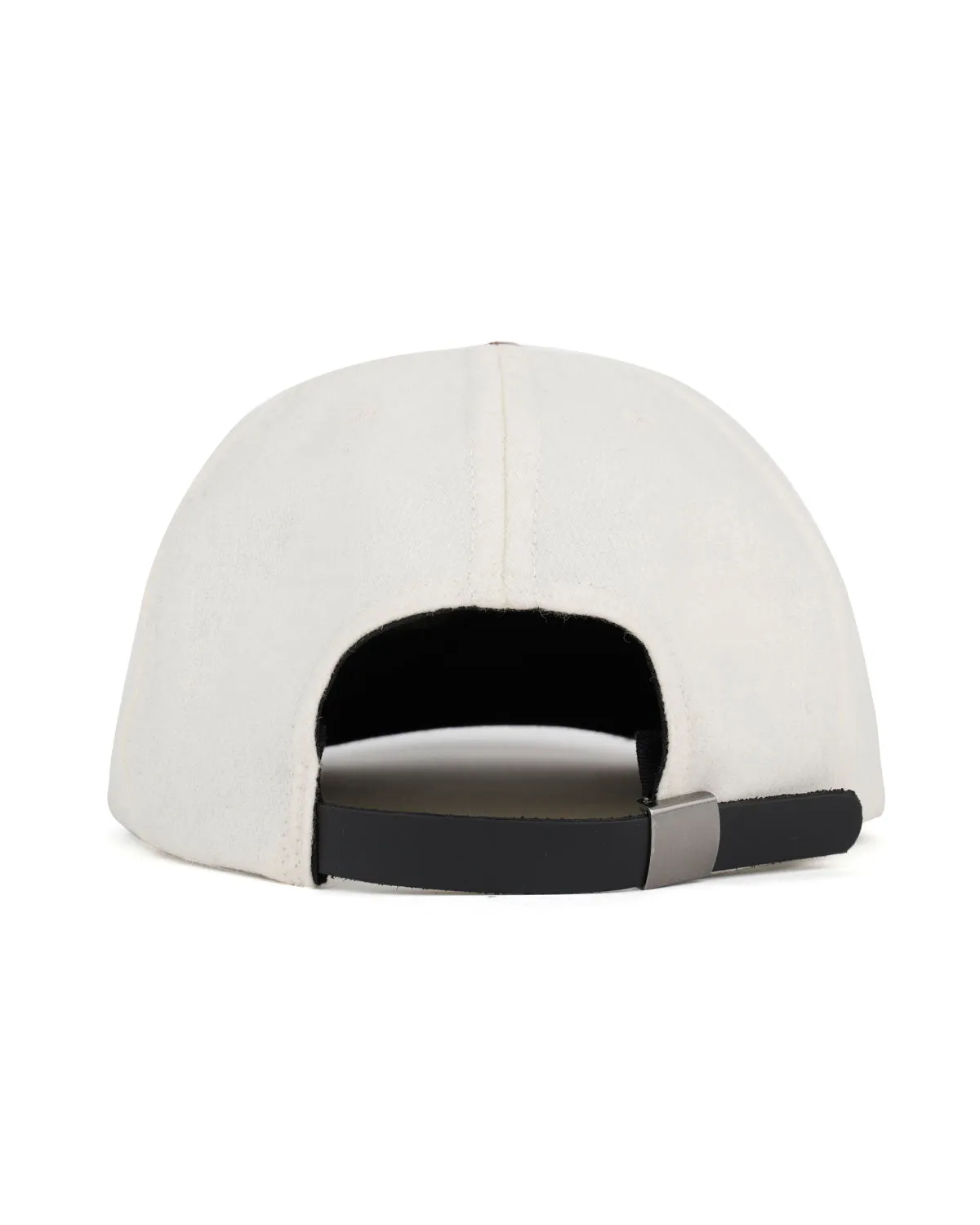 Flannel Classic Logohead 6 Panel Hat - Cream/Brown