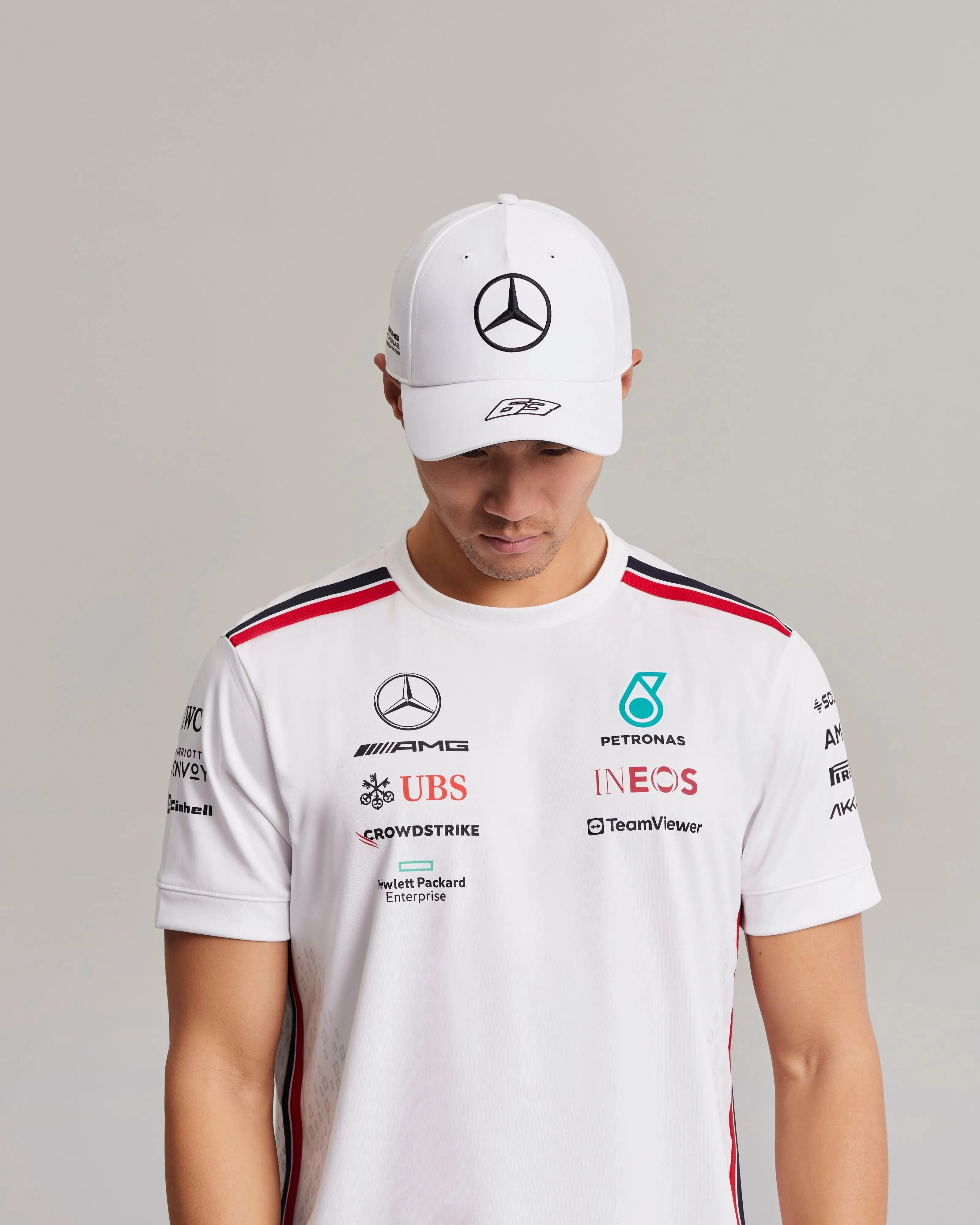George Russell 2023 Team Driver Dad Cap White