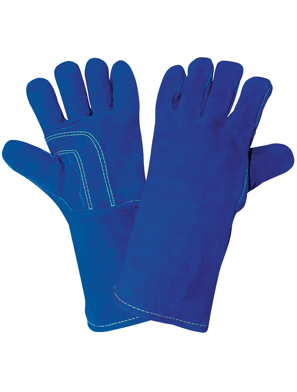 Global Glove Select Premium Split Leather Welders Gloves - Blue