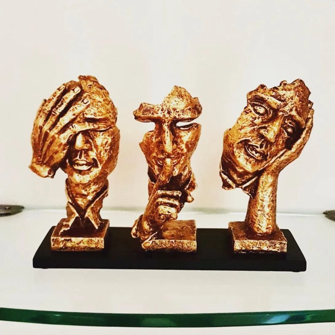 Golden Colour - Stylish Gandhi Men - Table Decor