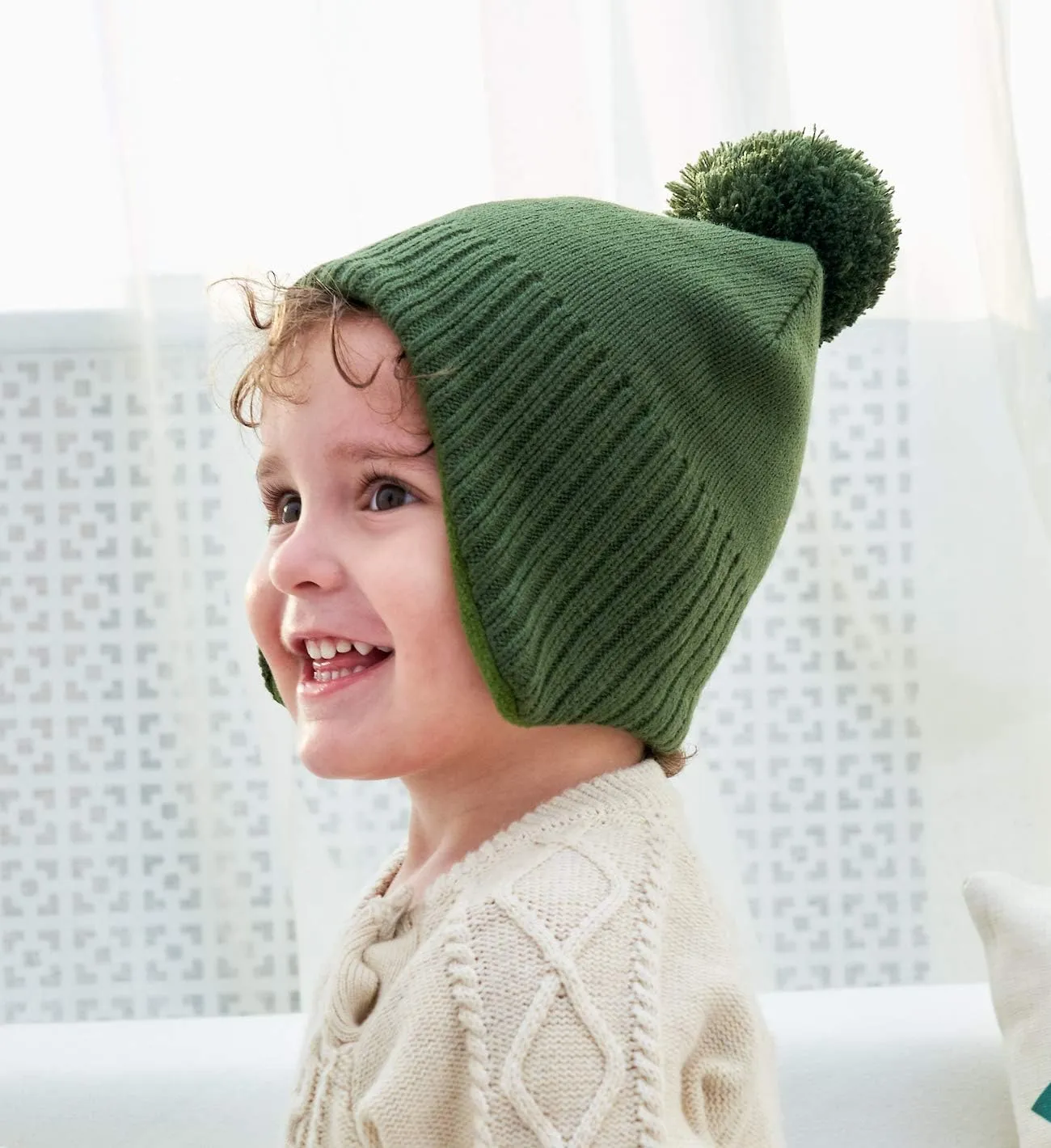 Home Prefer Toddler Boys Girls Hats Earflaps Fleece Knit Beanie Kids Winter Hat