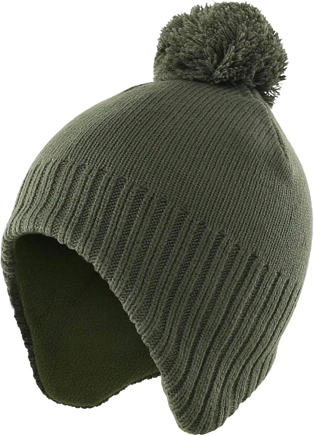 Home Prefer Toddler Boys Girls Hats Earflaps Fleece Knit Beanie Kids Winter Hat