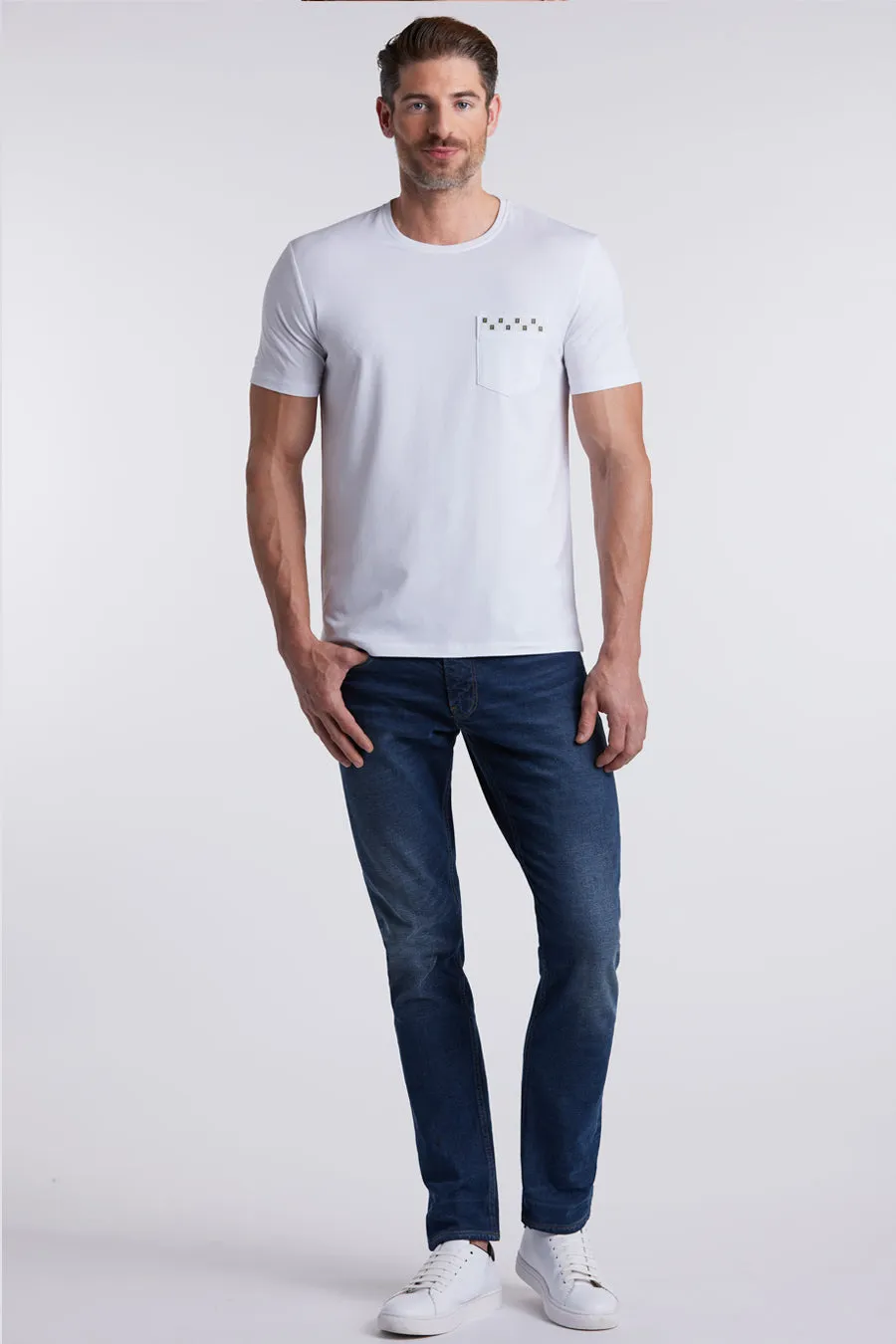 Illustrated Visions In Icy Cotton - Final Sale