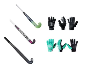 INDOOR PACKAGE #4 36.5”or 37.5” Wood/Fiberglass Stick & Pair of Gloves