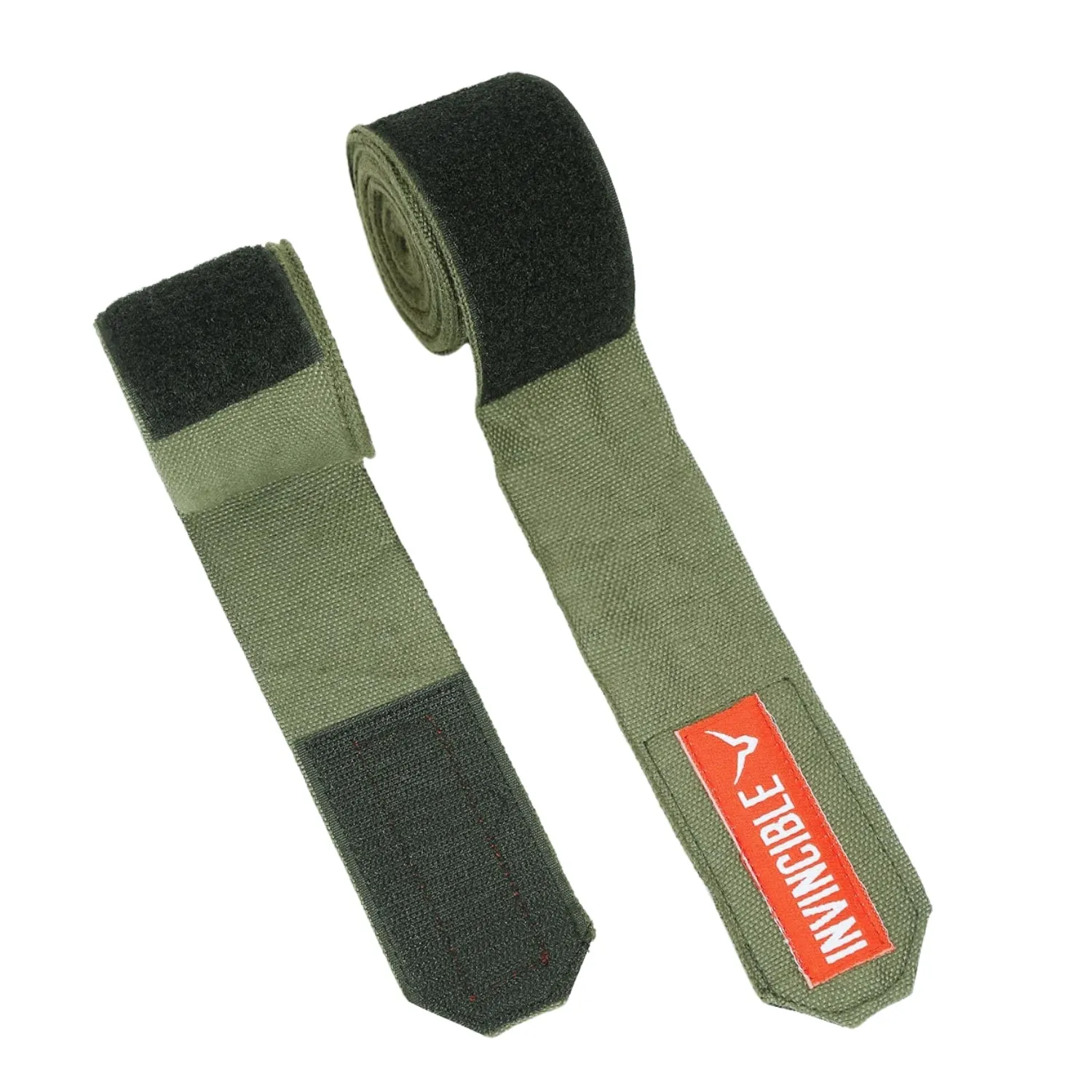 Invincible Mexican Style Budget Stretchable Handwraps, Olive Green - 4.5MTRS