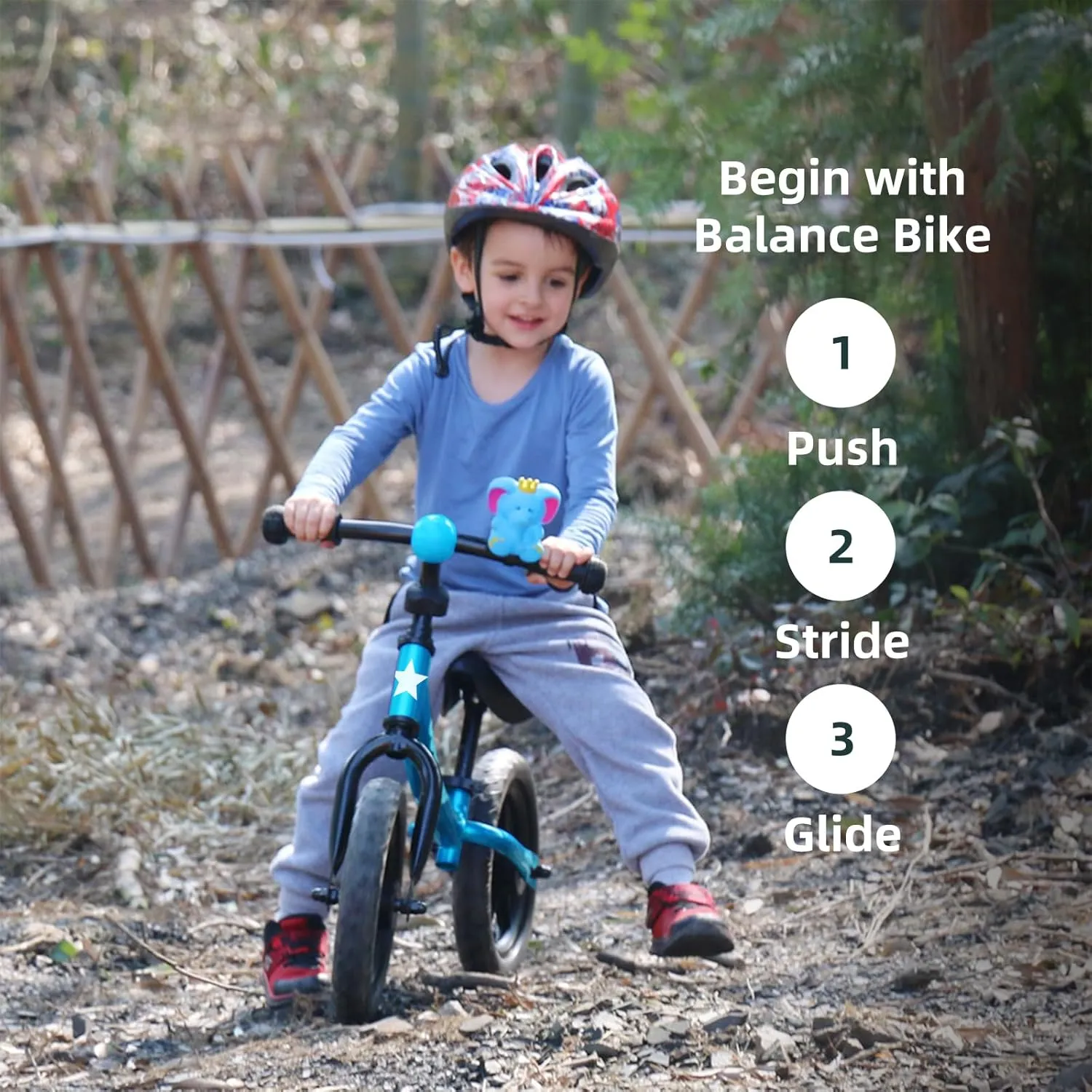 JOYSTAR 12 Inch Balance Bike for 18months, 2, 3, 4, and 5 Years Old Boys and Girls, Lightweight Push Bike with Adjustable Handlebar and Seat, Gift Bike for 2-5 Boys Girls