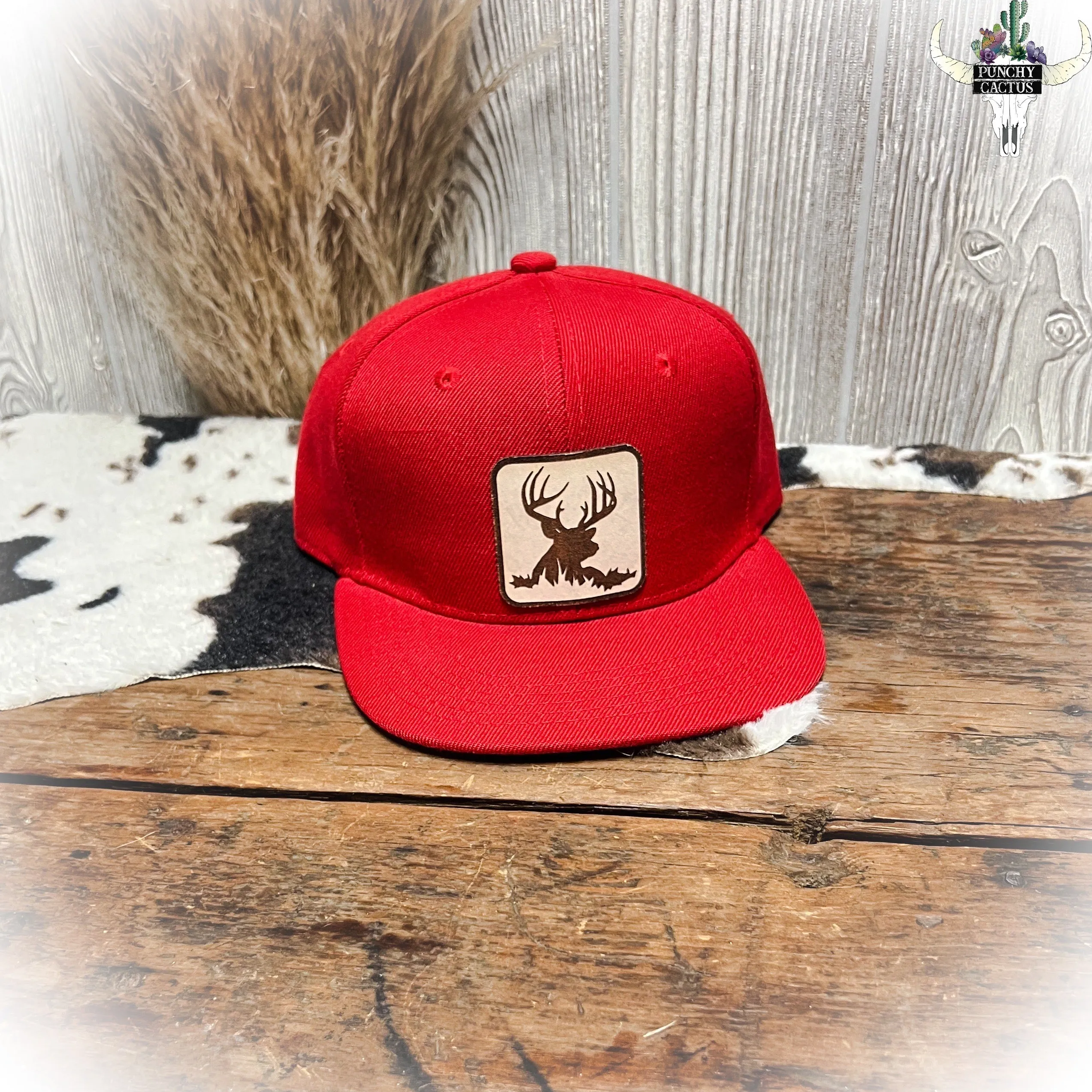 Kids Buck Hunter Hat - Red