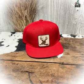 Kids Buck Hunter Hat - Red